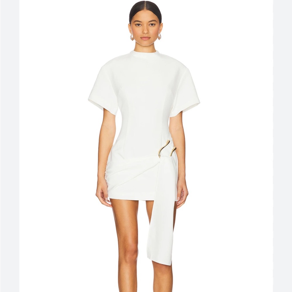 LIONESS martini mini dress in porcelain